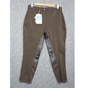 Ovation Fullseat Breeches Chocolate Brown Size 32R NEW